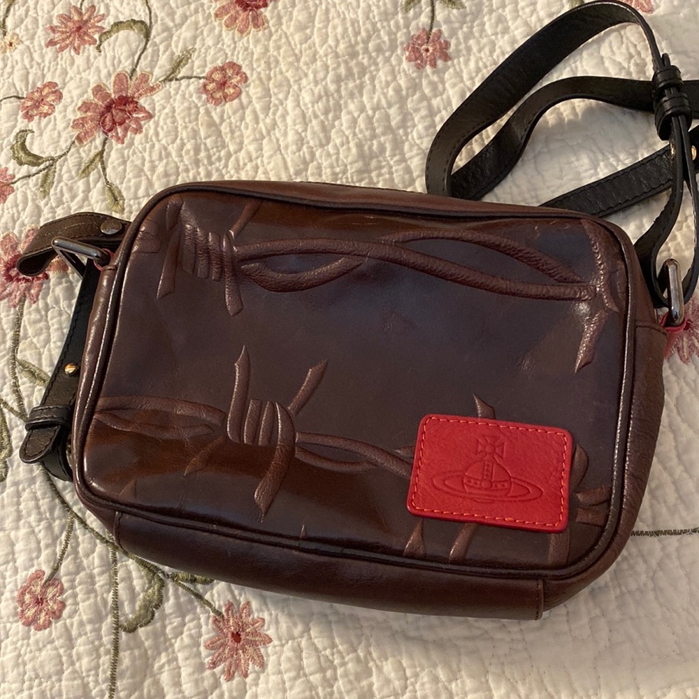 VIVIENNE WESTWOOD BARBED WIRE & ORB CAMERA BAG